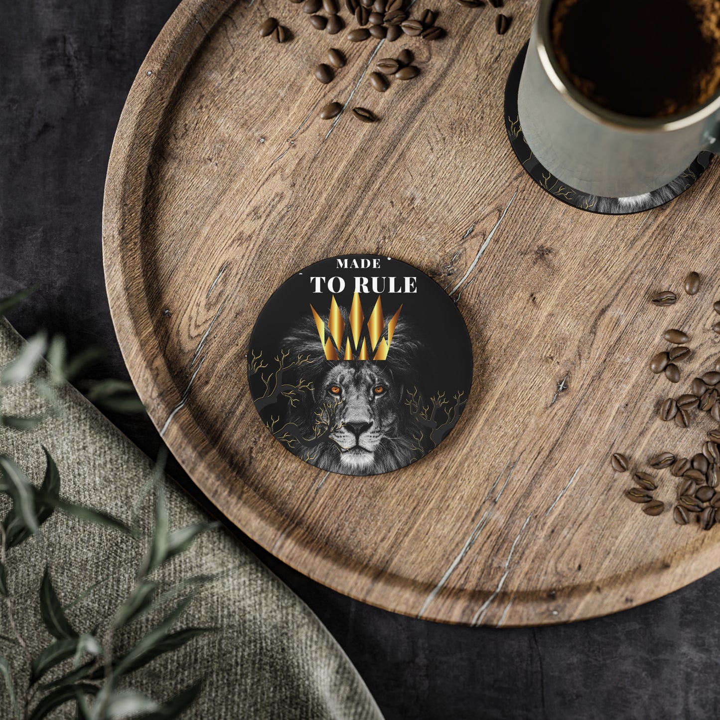 Made to Rule Lion Coasters – Royal Crown Cork Drink Coaster